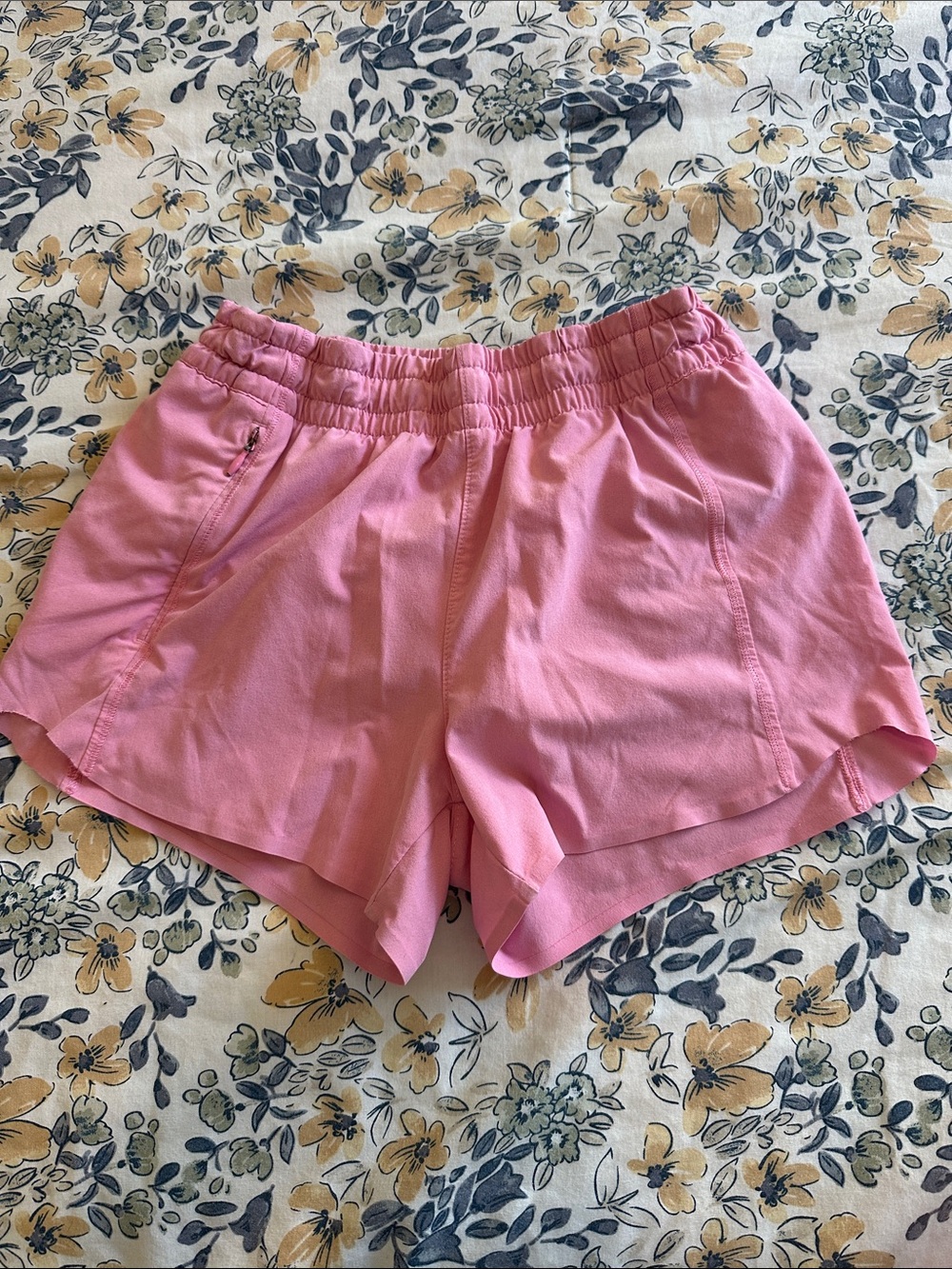 Athleta Rose Pink Elastic-Waist Athletic Shorts